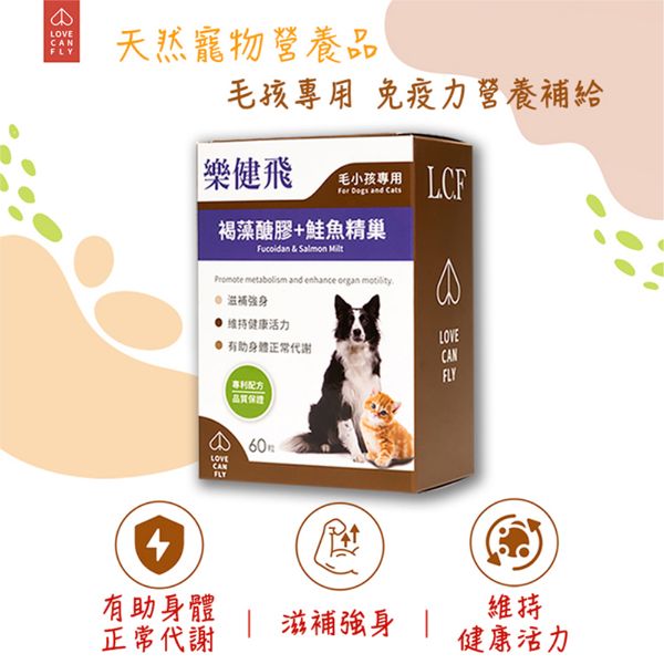 圖片 【樂健飛】褐藻醣膠+鮭魚精巢(60顆/盒)