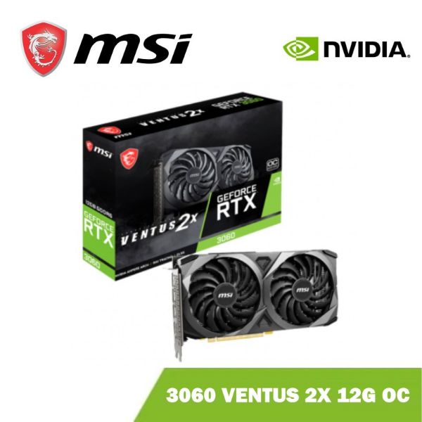 圖片 MSI 微星 GeForce RTX 3060 VENTUS 2X 12G OC 顯示卡