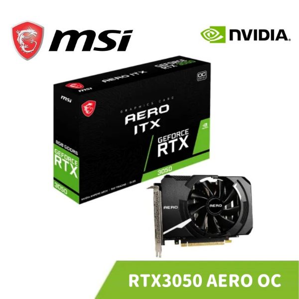 圖片 MSI 微星 GeForce RTX 3050 AERO ITX 8G 顯示卡