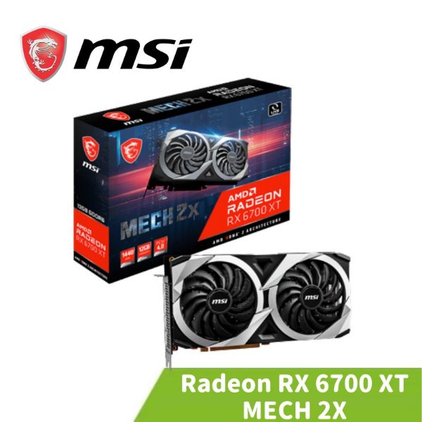 圖片 MSI 微星 Radeon RX 6700 XT MECH 2X 12G OC 顯示卡