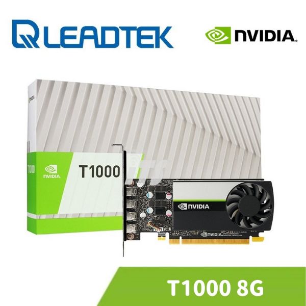 圖片 LEADTEK 麗臺 NVIDIA T1000 8GB GDDR6 128bit 工作站繪圖卡
