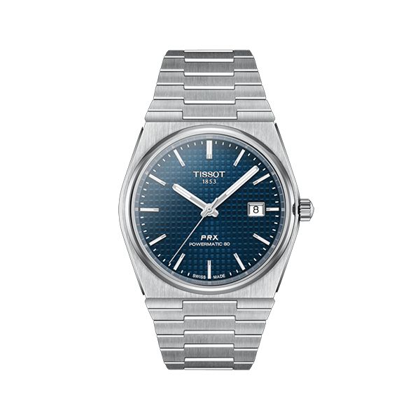 圖片 原廠代理店TISSOT PRX POWERMATIC 80 廣告款機械錶 T1374071104100藍面