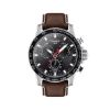 圖片 原廠代理店TISSOT SUPERSPORT CHRONO 大錶徑計時手錶 T125.617.16.051.01 銀殼 黑底咖皮