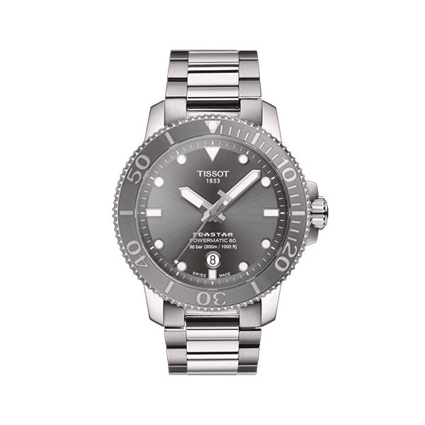 圖片 原廠代理店TISSOT 瑞士天梭表海星1000潛水錶  T120.407.11.081.01 質感灰色