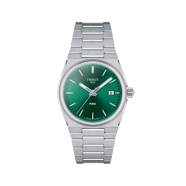 圖片 原廠代理店TISSOT PRX 70年代復刻石英女錶 T137.210.11.081.00 綠面
