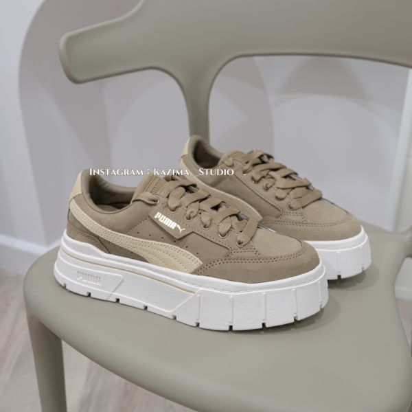 圖片 Puma Mayze 厚底鞋 奶茶色 卡其色 38442102