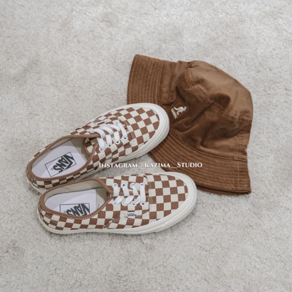 圖片 Vans 44DX 棋盤格 咖橘色
