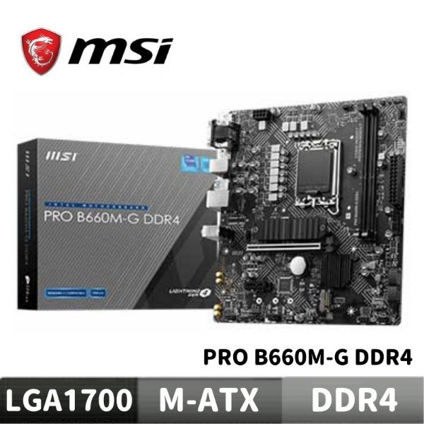 圖片 MSI 微星 PRO B660M-G DDR4 主機板