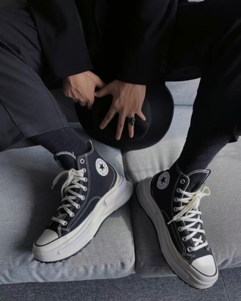 圖片 Converse Run Star 夾心厚底 增高 高筒帆布鞋