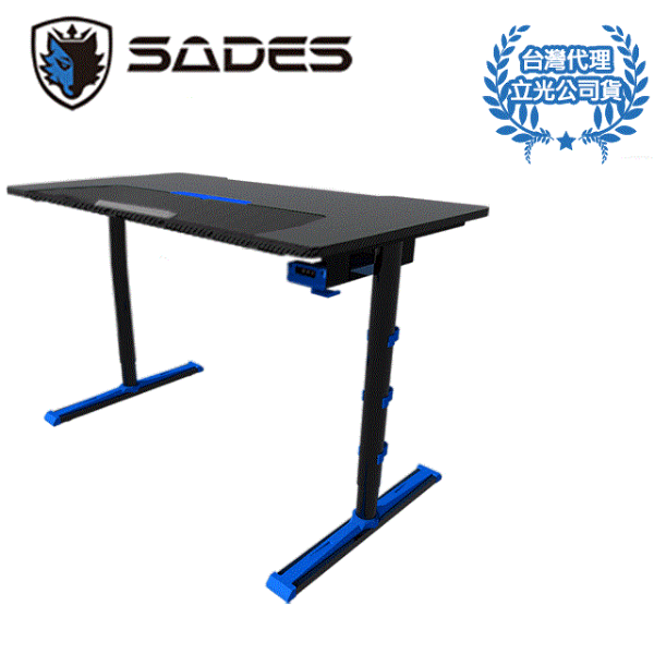 圖片 SADES Alpha α 藍光可調式電競桌