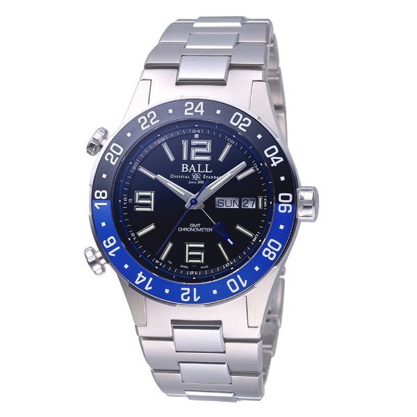 圖片 BALL 波爾 Roadmaster Marine GMT DG3030B-S1CJ-BK 天文台認證錶