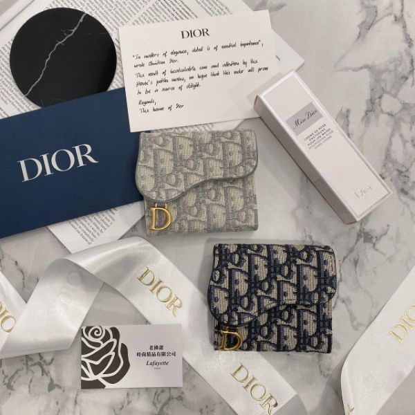 圖片 DIOR 經典Saddle款三折短夾