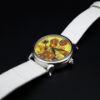 圖片 梵谷 Van Gogh Swiss Watch LADY 13 花瓶裡的十五朵向日葵 經典名畫女錶