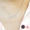 圖片 18K金 LOVE白K金鑽石項鍊