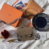圖片 Hermès Roulis Slim Wallet 大象灰銀釦