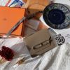 圖片 Hermès Roulis Slim Wallet 大象灰銀釦