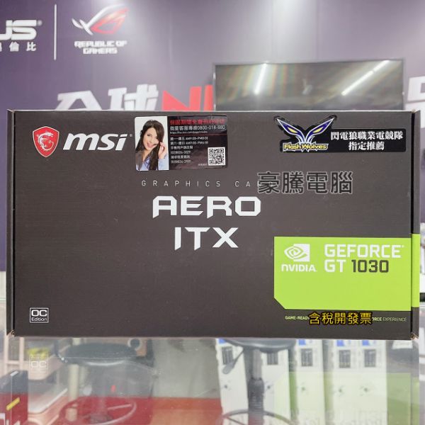 圖片 微星 GT 1030 AERO ITX 2GD4 OCV1 顯示卡