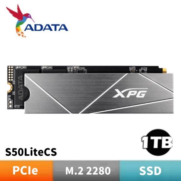 圖片 ADATA 威剛 XPG GAMMIX S50LiteCS 1TB PCIe4.0 M.2 2280 SSD固態硬碟	