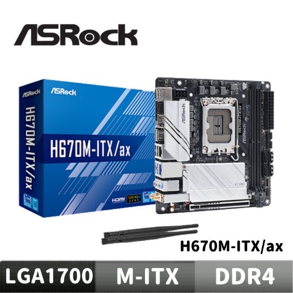 圖片 ASRock 華擎 H670M-ITX/ax 主機板
