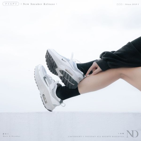 圖片 NICEDAY 代購 Nike Air Max Bliss NN 白灰 厚底 老爹鞋 女款 DZ4707 001