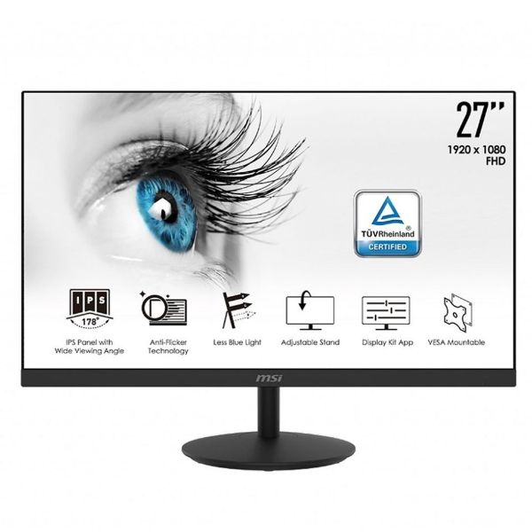 圖片 微星 MSI PRO MP271 IPS 75Hz 超廣角 顯示器 螢幕 內建喇叭