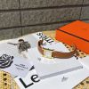 圖片 Hermès HEURE H系列 Epsom金棕錶帶