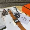 圖片 Hermès HEURE H系列 Epsom金棕錶帶