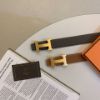 圖片 Hermès 32mm 雙面兩穿小牛皮皮帶