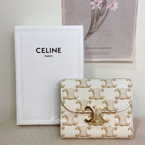 圖片 CELINE 經典老花三折短夾