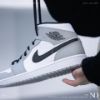 圖片 NICEDAY 現貨 Nike Air Jordan 1 Mid Smoke Grey 煙灰 灰白 高筒 籃球鞋 554724 092
