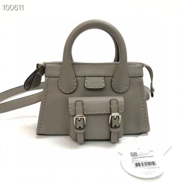 圖片 Chloe 迷你水牛皮 Edith 包  灰色