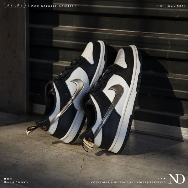 圖片 NICEDAY 現貨 Nike Dunk Low GS 鴛鴦 金銀勾 女款 DH9764 001
