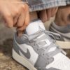 圖片 NICEDAY 現貨 AIR JORDAN 1 Low 復古灰 奶油底 男女 553558 053 / 553560 053