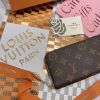 圖片 LOUIS VUITTON CLÉMENCE 粉色拉鍊長夾