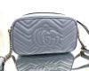圖片 Gucci GG Marmont 447632 中款小牛皮相機包 淺藍色