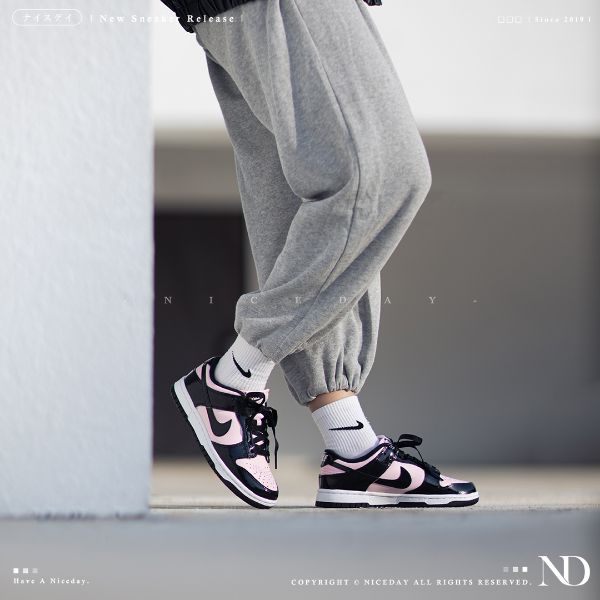 圖片 NICEDAY 代購 Nike Dunk Low 漆皮 黑粉 DJ9955 600
