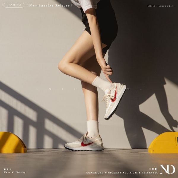 圖片 NICEDAY 現貨 NIKE WAFFLE ONE 雙勾 奶茶 小sacai DX4309 100