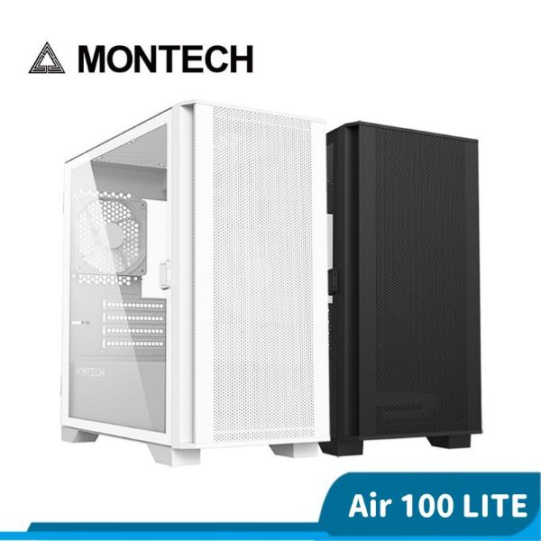 圖片 MONTECH 君主 Air 100 LITE 內含12cm風扇*2/網孔面板/鋼化玻璃 電腦機殼