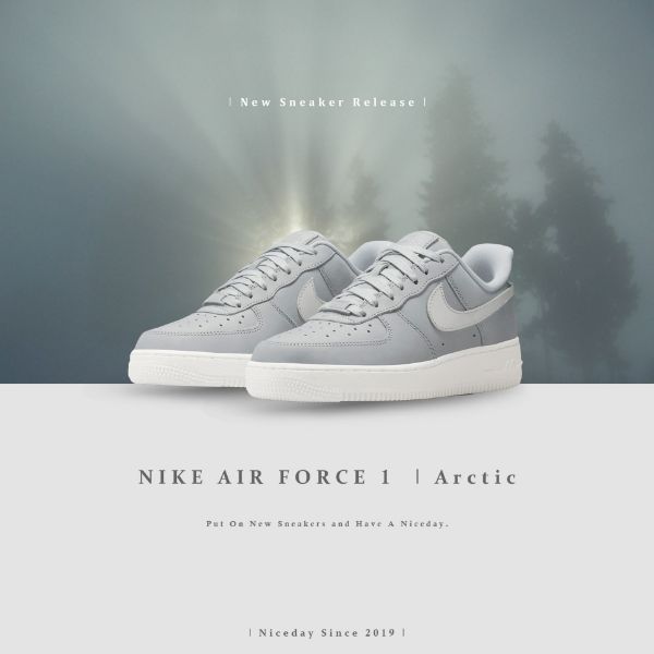 圖片 NICEDAY 現貨 Nike Air Foce 1 Wolf Grey 狼灰 女款 DR9503 001