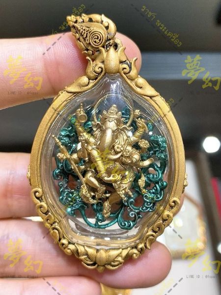 圖片 昭坤蘇拉薩、阿贊刁、古巴並 等師傅聯合加持 2561 精緻藝術象神 招財鯉魚 高階版本【夢幻佛牌】