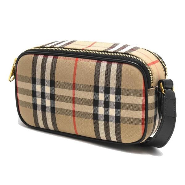 圖片 BURBERRY 單肩包手拿包 米色與黑色女用相機袋 8032773 A7026