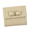 圖片 Salvatore Ferragamo 女用雙按釦淺米色短夾(有零錢袋) 22C911673753 MACADAMIA
