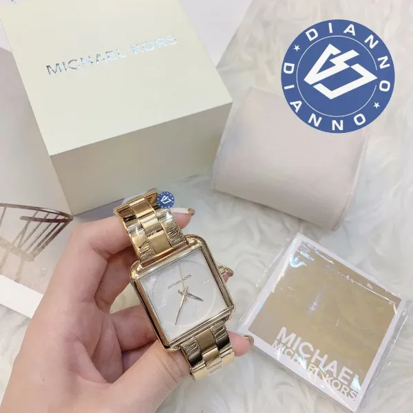 圖片 帝安諾-實體店面 Michael Kors MK 金 方型 簡約 時尚 腕錶 手錶 方錶 經典款 基本款MK3644