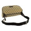 圖片 GUCCI 雙G 大號腰包 斜背包 GG圖案米色棕色 630915JY9KN9886