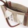 圖片 Chloe’ 蔻依 Woody MINI TOTE 帆布迷你 斜背包/托特包 棕色 CHC22AP237I2690U