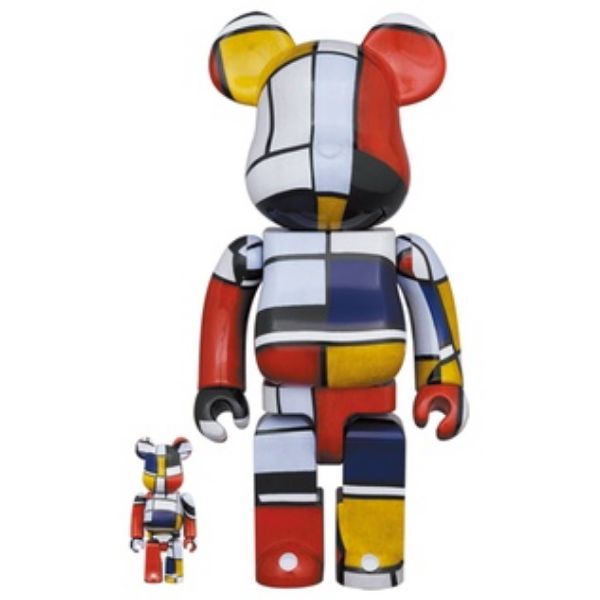 圖片 bearbrick 蒙德里安400+100