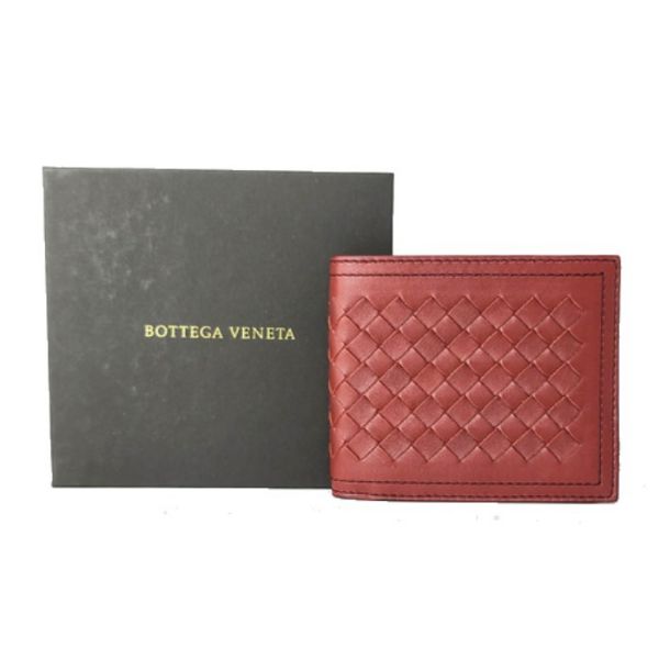 圖片 BOTTEGA VENETA BV 男款經典紅色短夾 113993 V465Y 6354