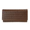圖片 BOTTEGA VENETA BV 男款咖啡色裡面黃色長夾  120697 V465U 2548