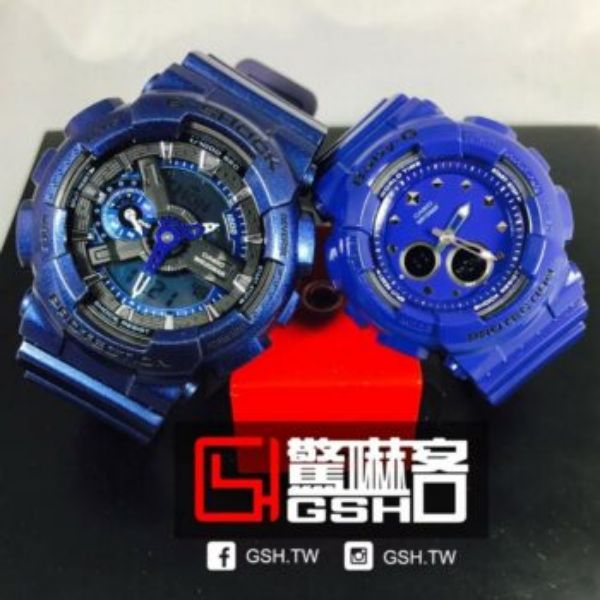 圖片 G-SHOCK x BABY-G 藍色 情人對錶
