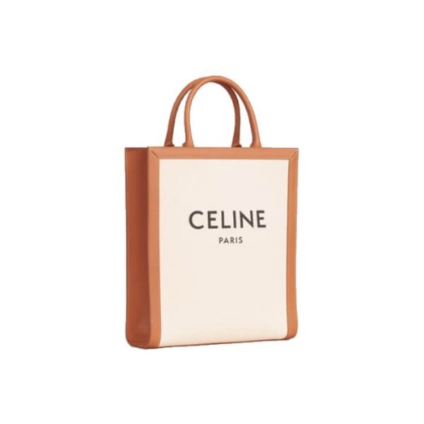 圖片 CELINE 印花帆布牛皮飾邊 小型直式背包  192082BNZ.02NT